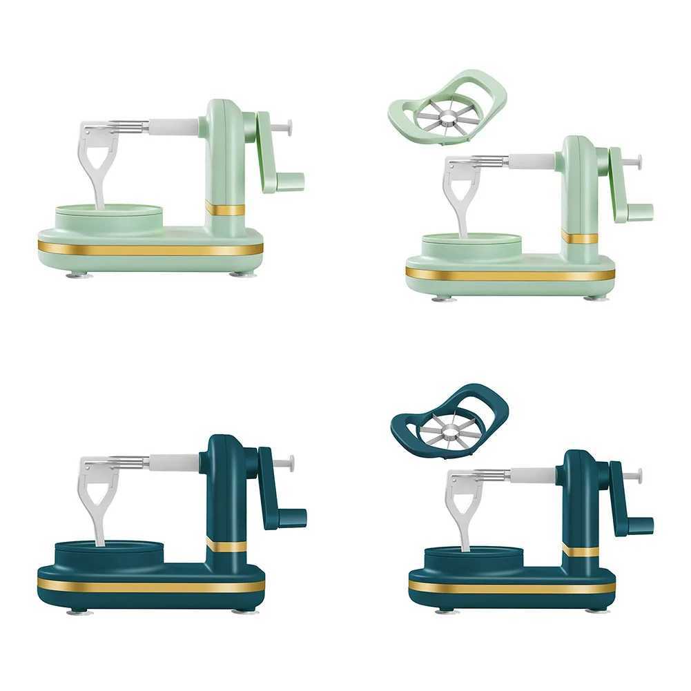 Manual Peeler Multifunctional with Stainless Steel Blades Hand Crank Fruit Peeler Food Peeling Machine for Kitchen Gadgets C251105