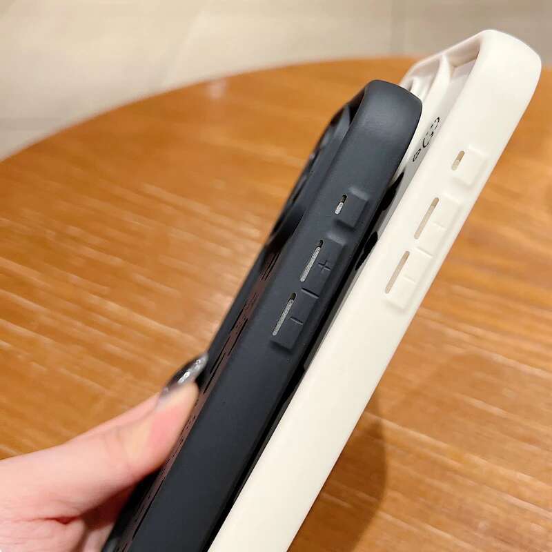 Phone Case For iPhone 16 15 14 Pro 16E 11 12 13 Mini 7 8 Plus XR X XS Max SE Love Heart Print Matte Soft Shockproof Cover