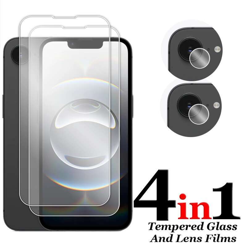 6.1 inch Full Glue Clear Screen Protector Apple Tempered Glass For iPhone 16E Lens Film
