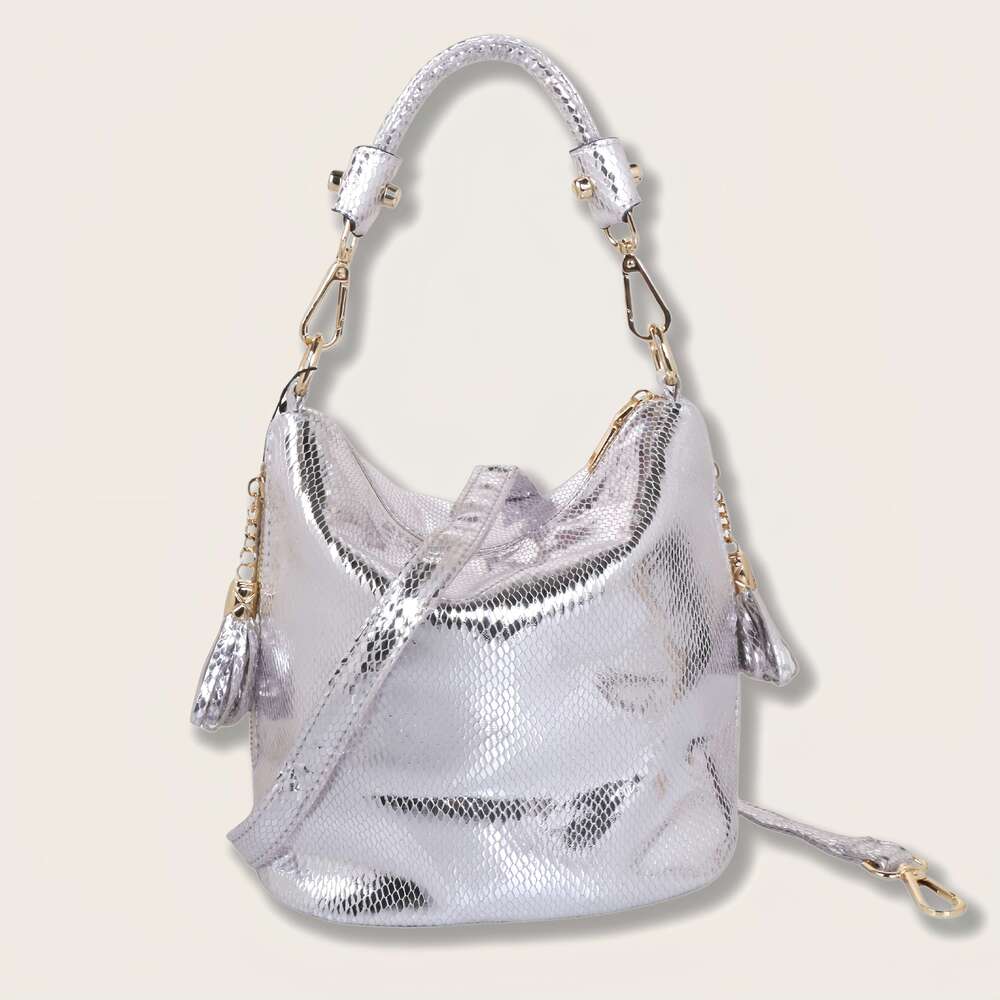 Women's Stylish Snake Print Shoulder bags Solid Color Handbag Crossbody Bag With Adjustable Strap