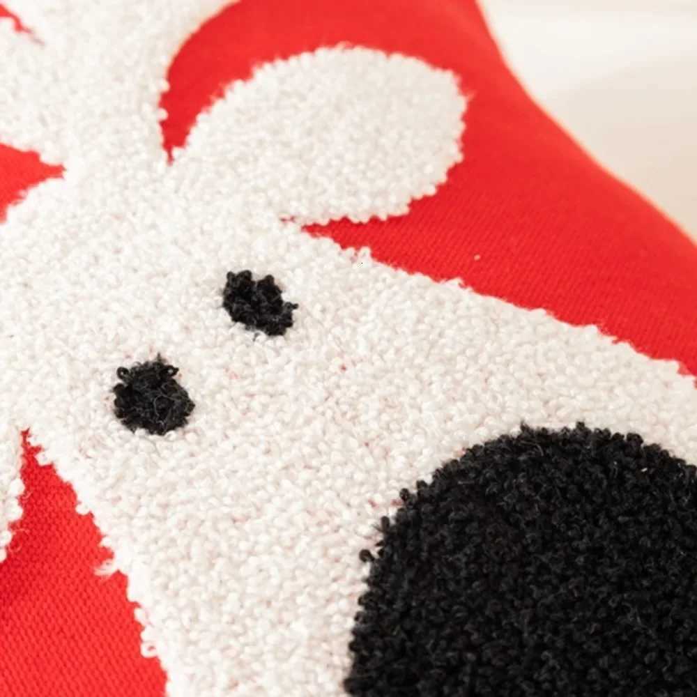 New Christmas Pillow Cover Santa Claus Cartoon Printing Embroidery Cushion Holiday Decoration Cushion Cover Christmas Decor 1PC Y251105