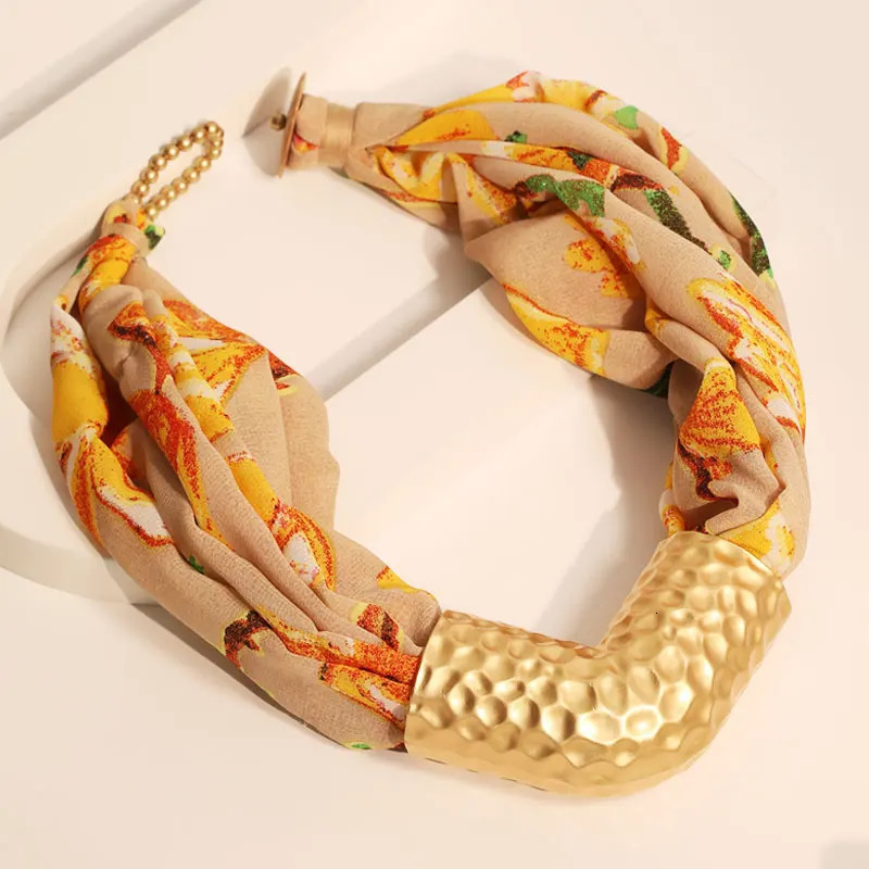 Statement Floral Geometric Necklace for Women Girl Trendy Wedding Party Jewelry Accessory 251031