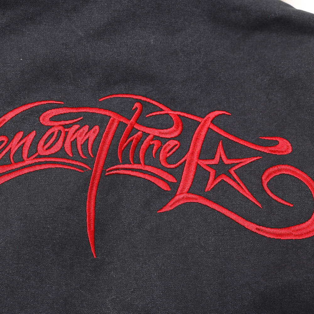 Letter Embroidery Hooded Cotton Flight Men's Winter Wrinkled Hat Fur Collar Detachable Baseball Jacket Coat