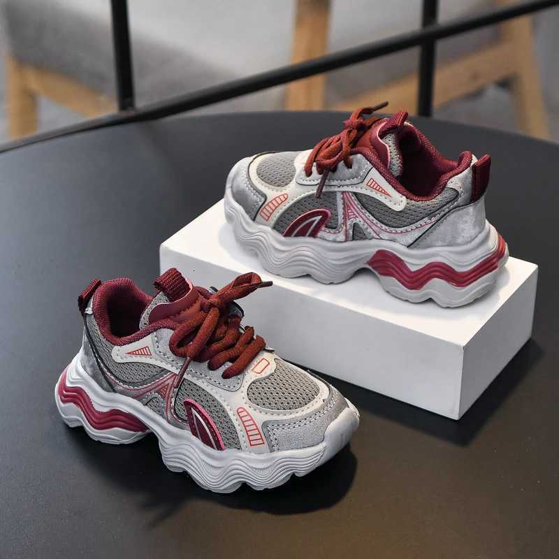 Children Mesh Breathable Sneakers TPR Casual Sport Shoes Toddler Boys Girls Running Shoes Baby Kids Chunky Sneakers Tennis 3-6YT251105