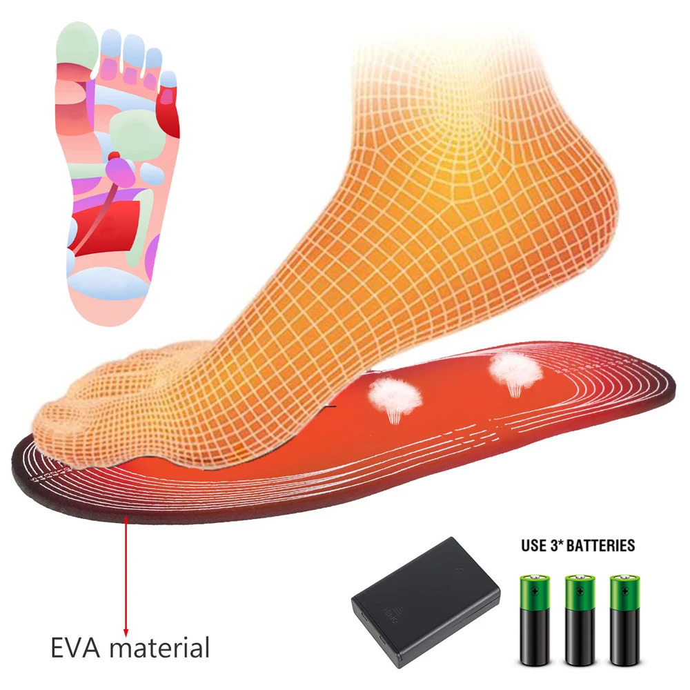 USB Electric Heated Shoe Insoles for Feet Warm Women Men Winter Shoes Battery Heating Sole Sock Pad Washable Thermal Insoles251105