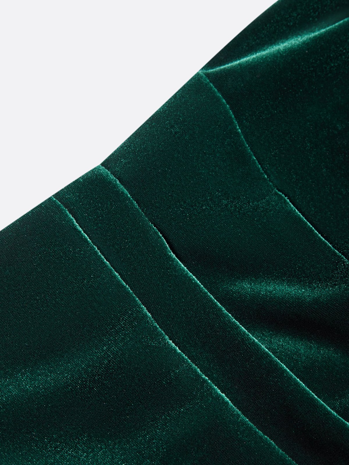 Women's Green Velvet Midi Dress with Bow Detail, Long Sleeve Bodycon Dress for Cocktail & Formal Events 23578