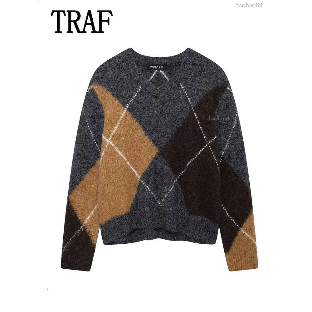 TRAF Womens Sportswear Autumn Fashion Womens Sportswear Long Sleeve Pullover Casual Knitted Top 241115