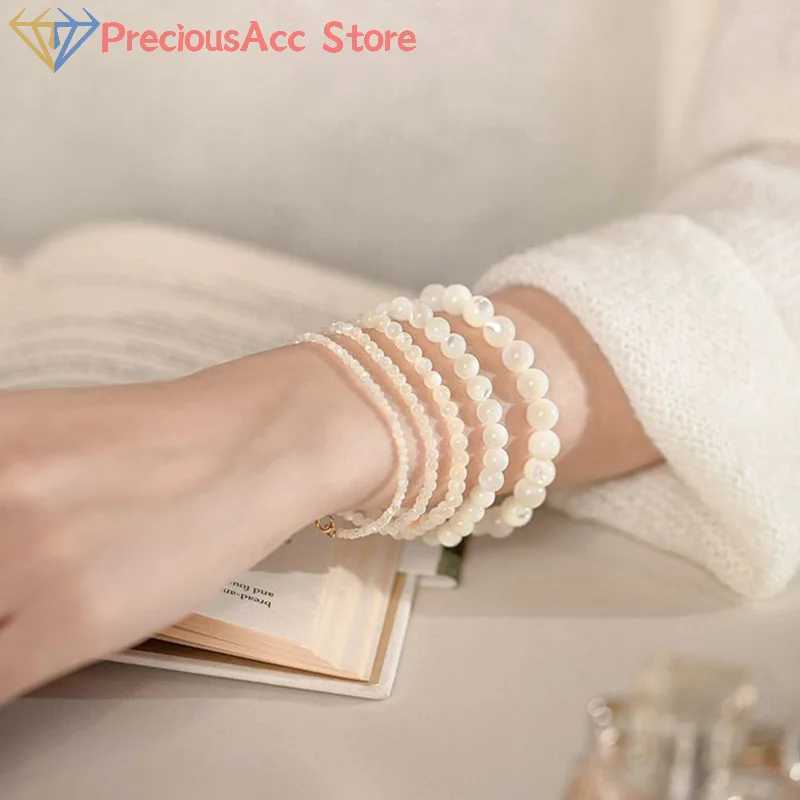 Fashion Delicate Tourmaline Handmade Beaded For Women Girls Exquisite Elastic Rope Creative Beaded Ring Gifts C251105