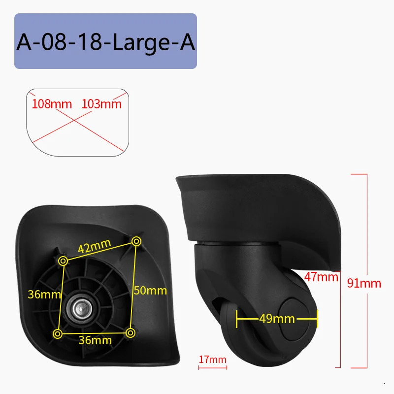 Suitable for SWISSGEAR Suitcase Universal Wheel Luggage Accessories Spare Parts for Trolleys Wheel Replacement Repair 251031