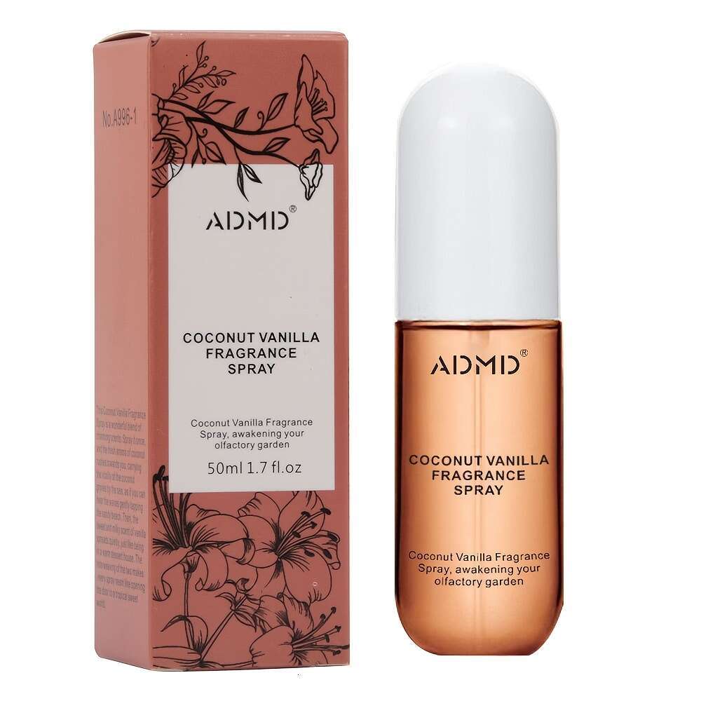 1.7 oz Women's Spray Natural Scent - Vanilla Coconut Sandalwood Body Fragrance, Gift for Girlfriend