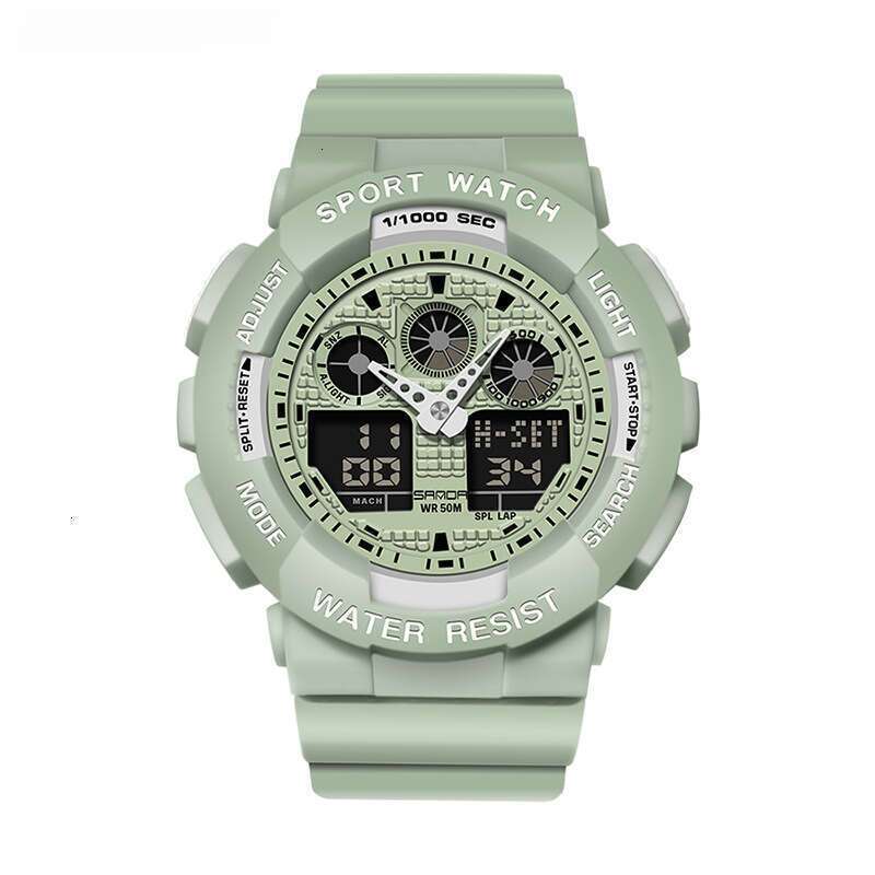 DHwatches SANDA Special Sale TJ Dual Display Men and Women Student Waterproof Electronic Watch