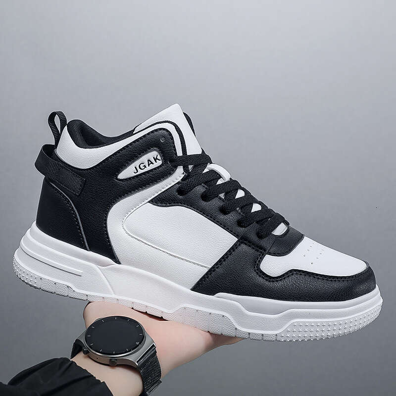 High Quality Fashion Large Size 2025 High-Top Outdoor Casual Sports for Teenagers and Students Internet Celebrity Travel Shoes White Sneakers