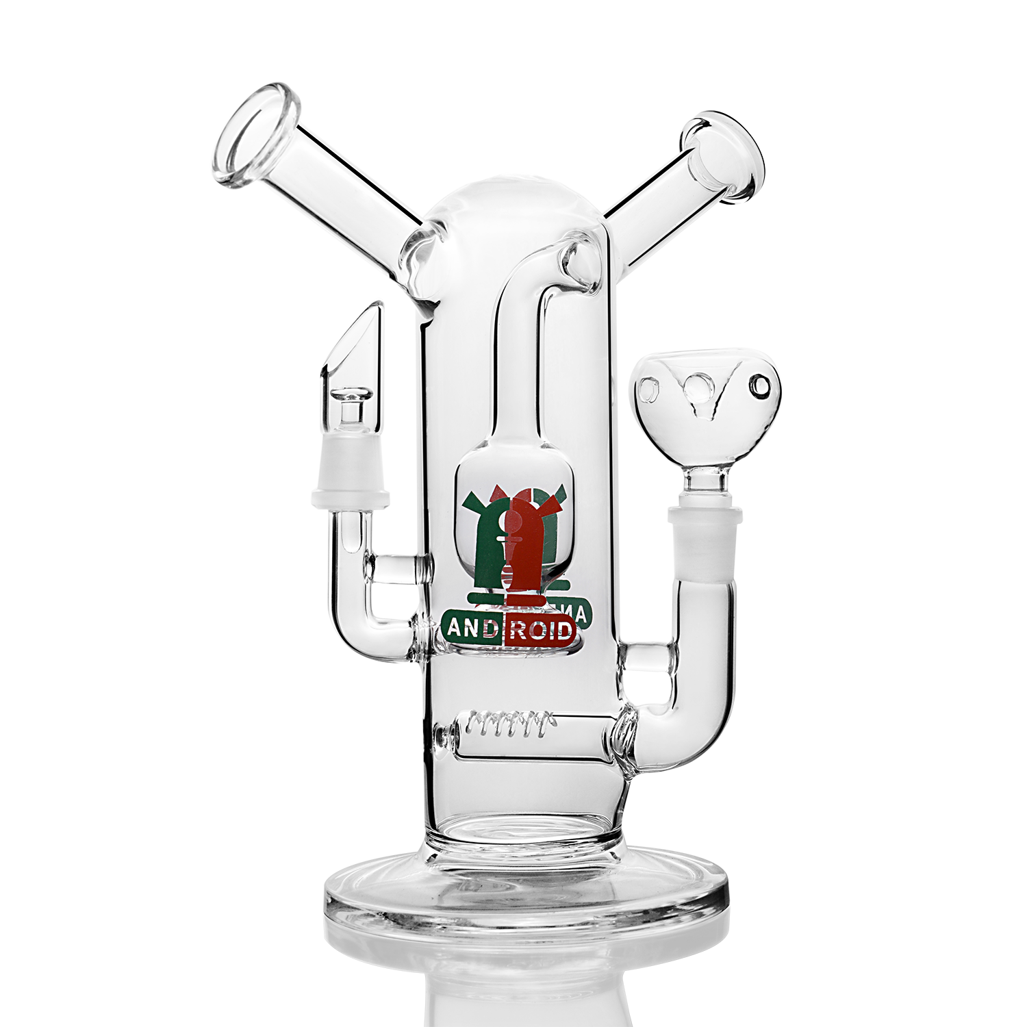 Big Glass Water Pipes Unique Hookahs Bong Double Swiss Perc Recycler Water bongs bubbler With 14mm Bowl