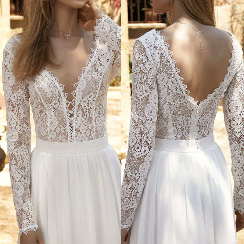 Elegant Wedding Bridal Jacket V-Neck Long Sleeves Bridal Bolero Lace Appliques Bridal Shawl Coat Wedding Accessories Customized