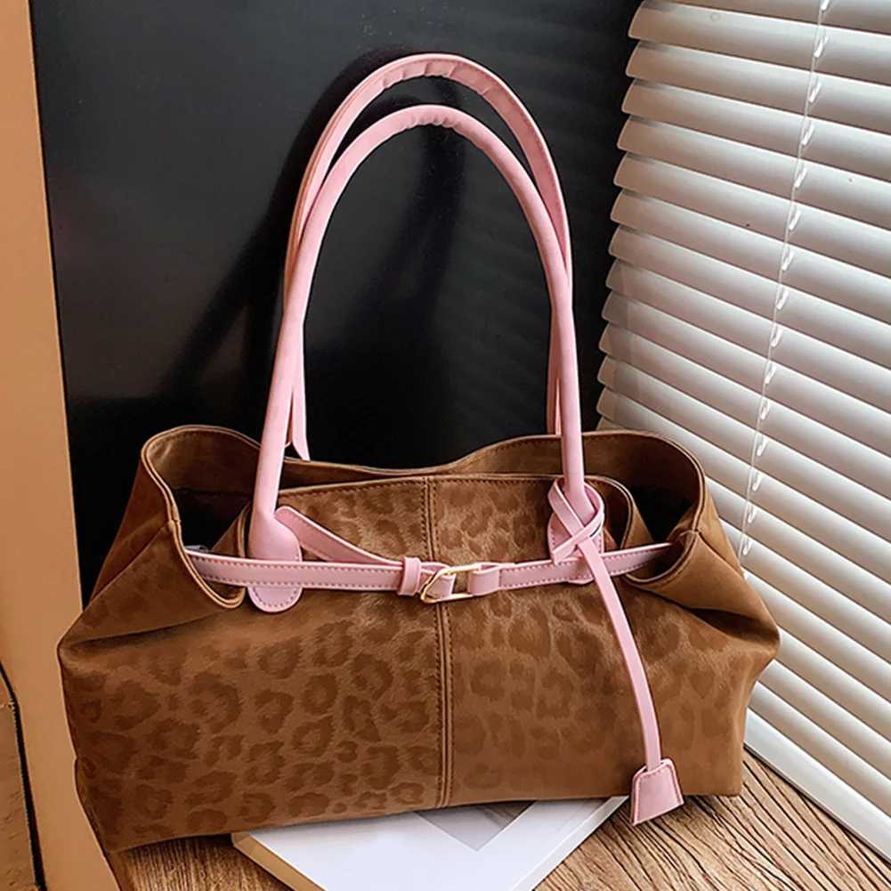 Leopard Underarm Bag Large Shoulder Bag Top Handle Handbag for Women Work Daily Use Shopping Dating Z251104