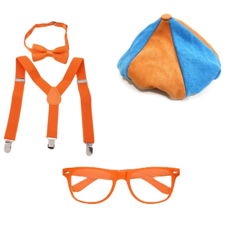 Four teacher-themed clothing accessories, hats, glasses, straps, bow ties, etc. are suitable for Halloween, carnivals, parties and teacher-themed Cosp