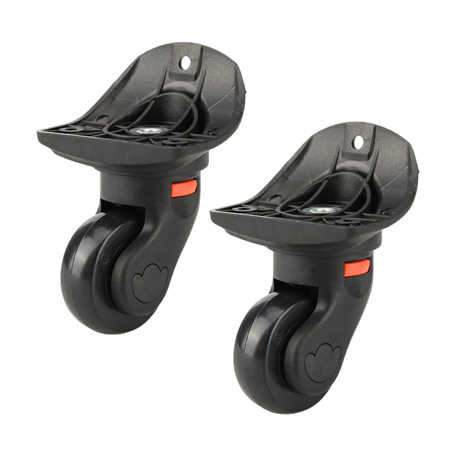 2x Luggage Wheels Load Bearing Wear Resistant Dual Roller Heavy Duty Universal Luggage Mute Wheel Suitcase Wheels Swivel Casters 251031