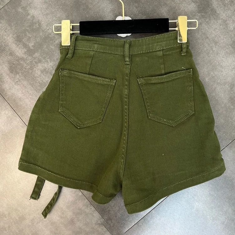 Customized Summer Womens Goods Mini Pencil High Waist Knitted Asymmetric Technology Pocket Retro Midi Elegant 250401