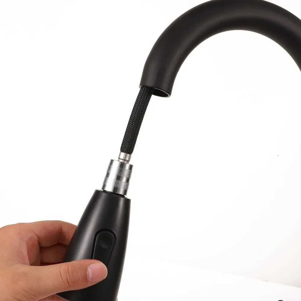 ZEXEF Articated Faucet Kitchen Sink Mixer Stainless Steel Spring With Two 360 Swivel Pl-out Modes Single-lr Accessory Y251104