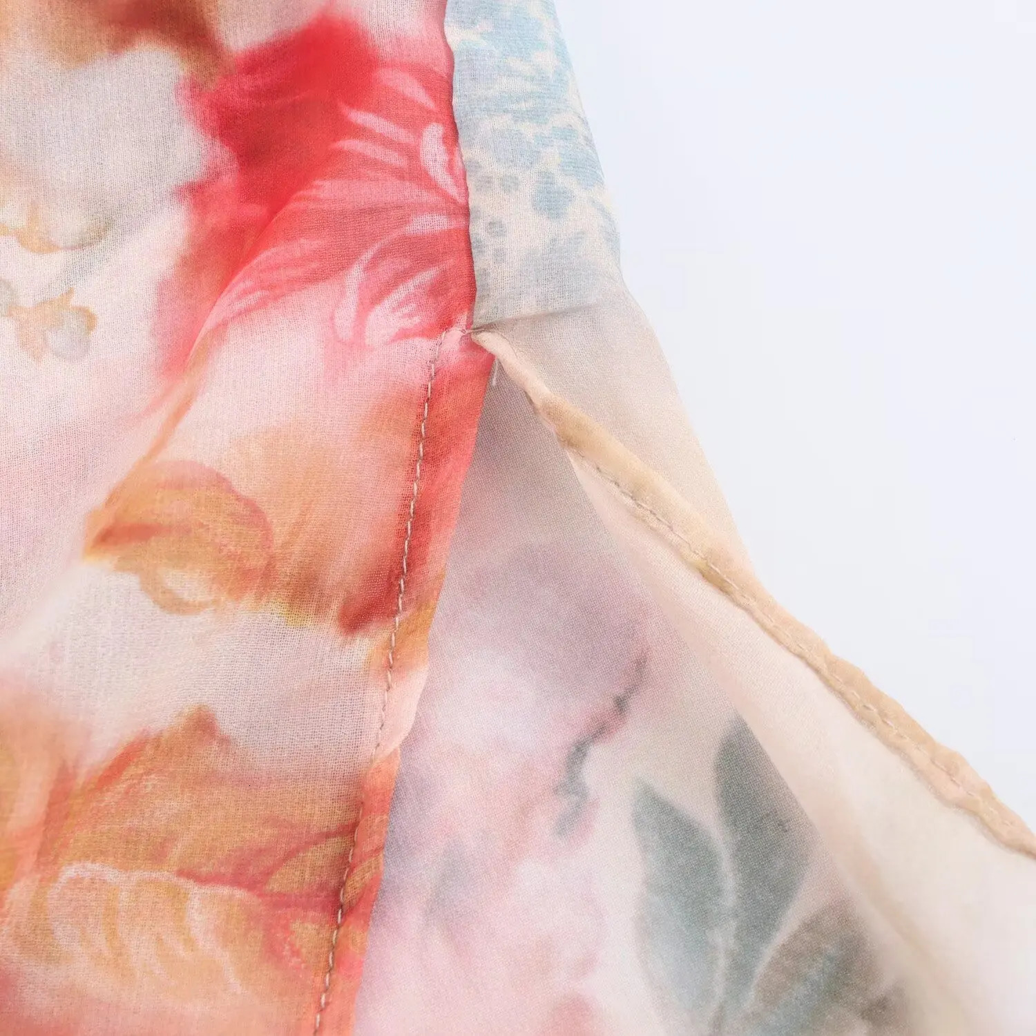 autumn womens clothing European and American style bow decoration floral print loose casual shirt 250402