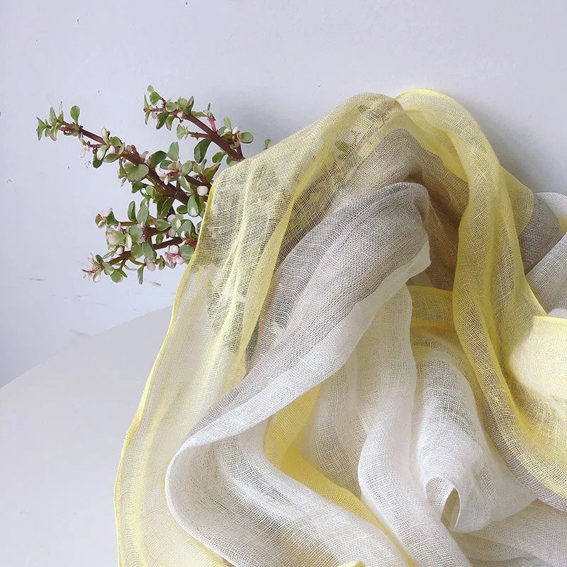 Spring Summer Elegant Linen Scarves Hijab Cool Scarves Scarf Women Outdoor Camp Scarfs 250403