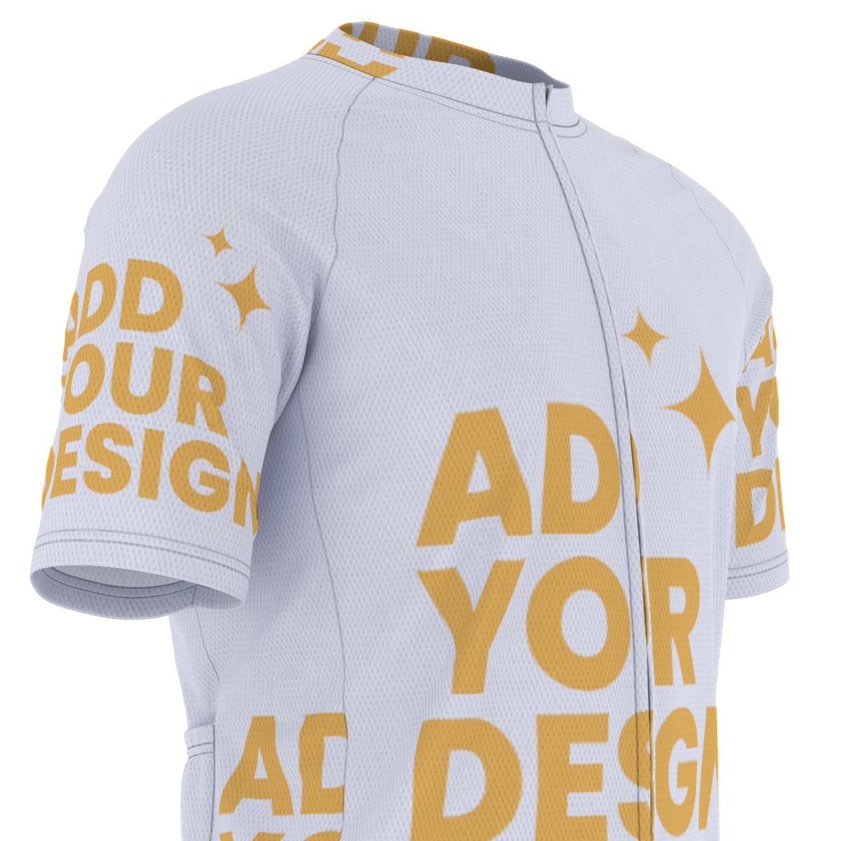 Men's Cycling Jersey All-Over Print Raglan Sleeve, 3 Back Pockets Breathable Bike Shirt, 100% Polyester Athletic Performance Top