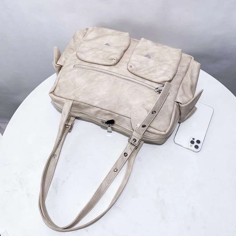 Korean Casual Custom Initials Box Bags For Women Designer Handbag Purse 2025 New In PU Multiple Pockets Underarm Shoulder