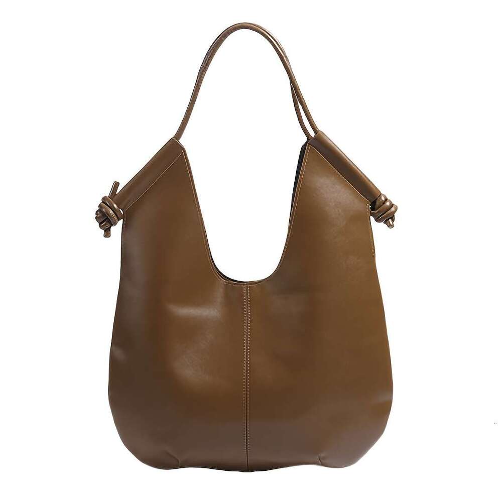 Eonothem French Inspired Women Shoulder Bag Tote With Adjustable Braided Handles, Spacious Minimalist Design For Daily Use & Travel, Deep Brown