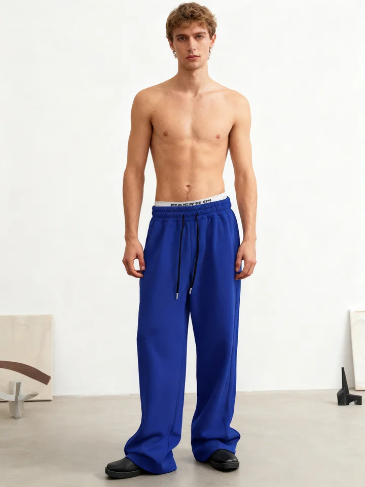 Mens Sports Pants Autumn Winter Male Solid Color Loose Fitting Leggings Running Training Casual Pants Fashion Straight Trousers 251104