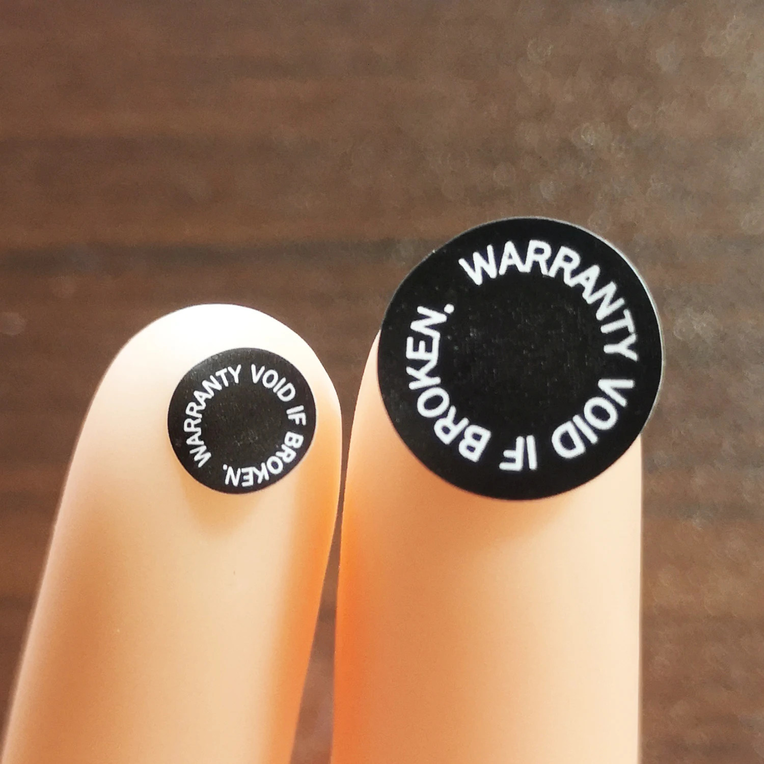 6/8/11/14mm WARRANTY VOID IF BROKEN Screw Hole Sticker Tamper Evident Brittle Paper Security Seal Removal Proof Open Invalid 250402