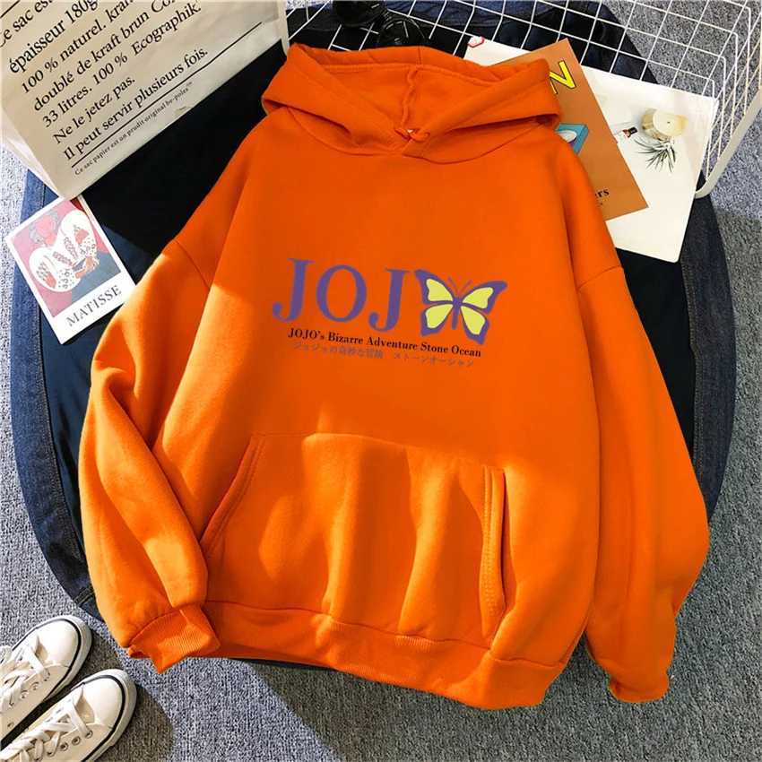 Anime Jojo Bizarre Adventure Women Hoodies Hip Hop Fleece Woman Casual Pullover Unisex Male Female Hoody Y2K Clothes StreetwearT251105