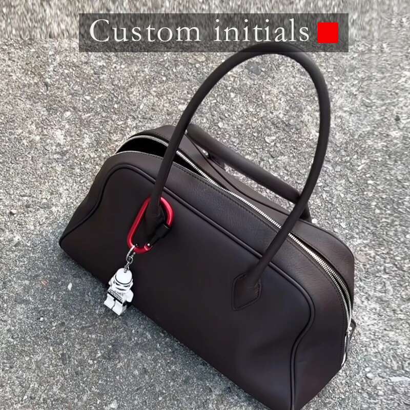 Custom Initials Genuine Leather Elena Grain Bags For Women Designer Handbags Purses 2025 New In Cowhide Underarm Shoulder