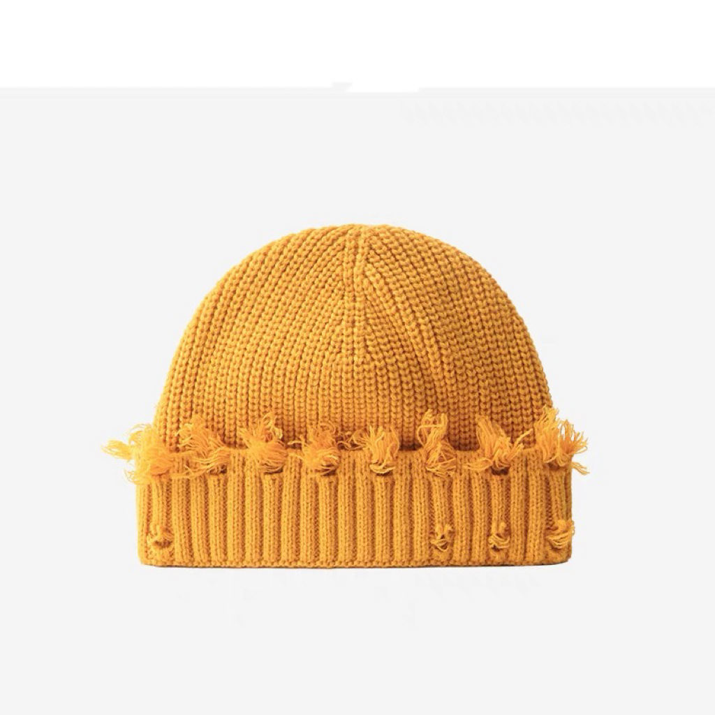 hot Free delivery hat Fashionable knitted hat simple and personalized commuting cold hat for autumn and winter