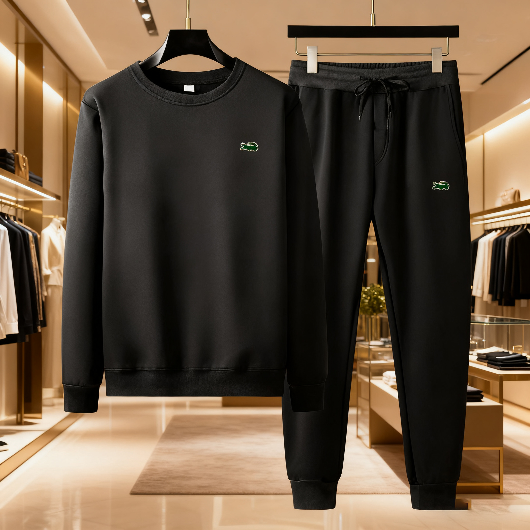 Crocodile Mens Tracksuits - High-Quality Sportswear Hoodie Pullover - Casual Black White u0026 Colorblock Long-Sve Athletic Jacket Q251120