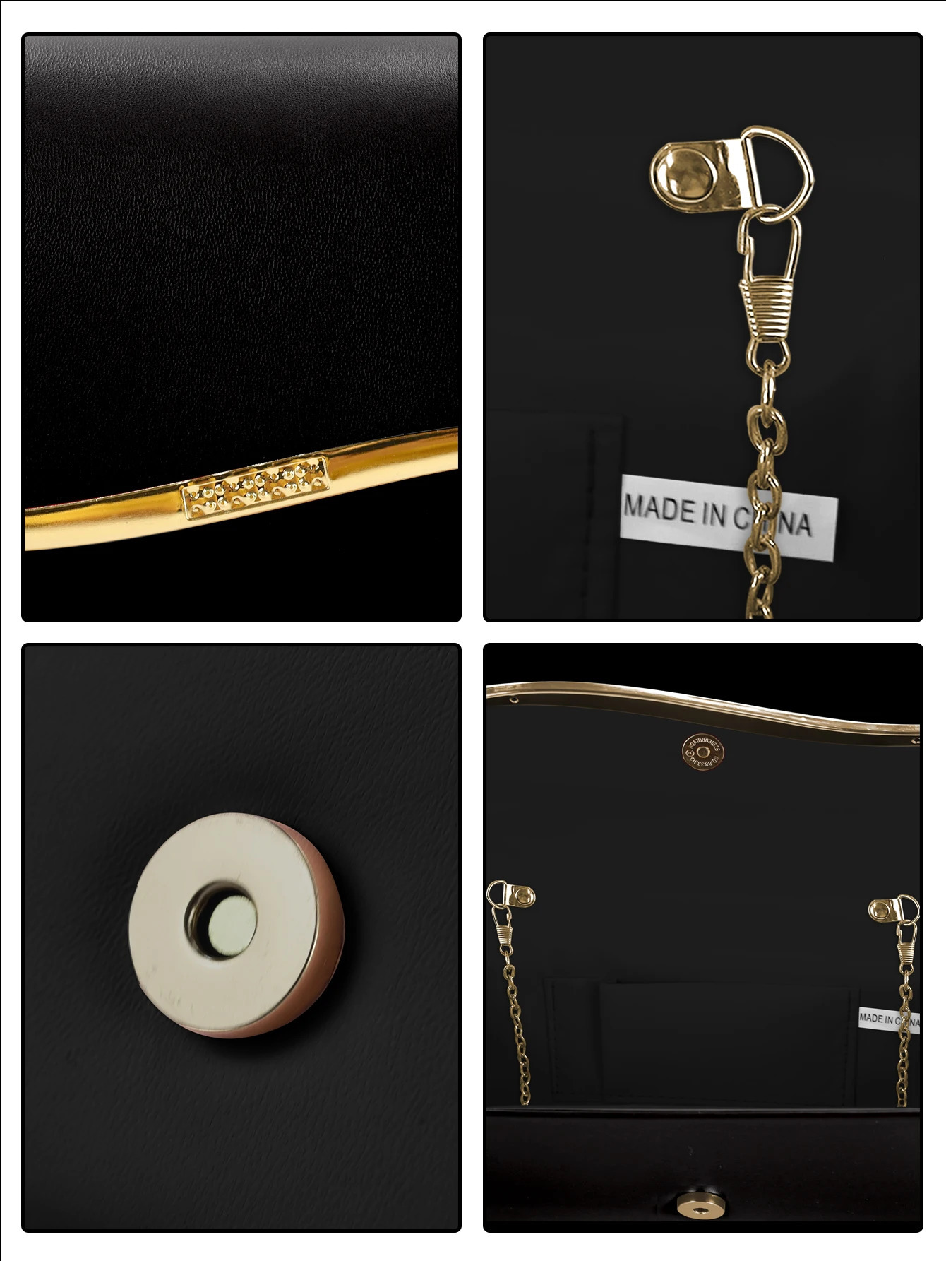 Fashionable and luxurious faux leather party bag elegant and versatile womens chain club the birthday gift. 250402