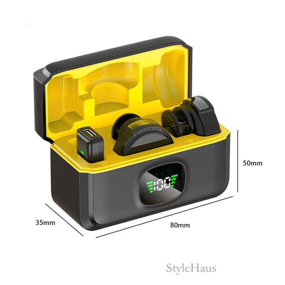 For Wireless Lavalier Lapel Microphone Android Type-C Phone Live Game Recording Interview with Magnetic Clip