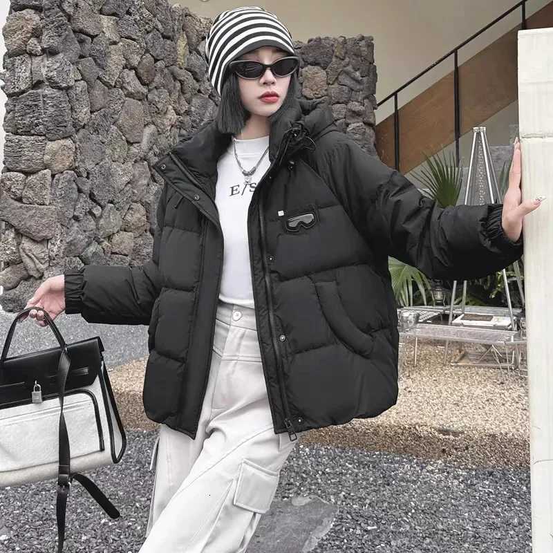 New Winter Korean Women Parkas Hooded Down Cotton Padded Jacket Female Overcoat Thick Warm Short Outwear Lady OuterwearT251105