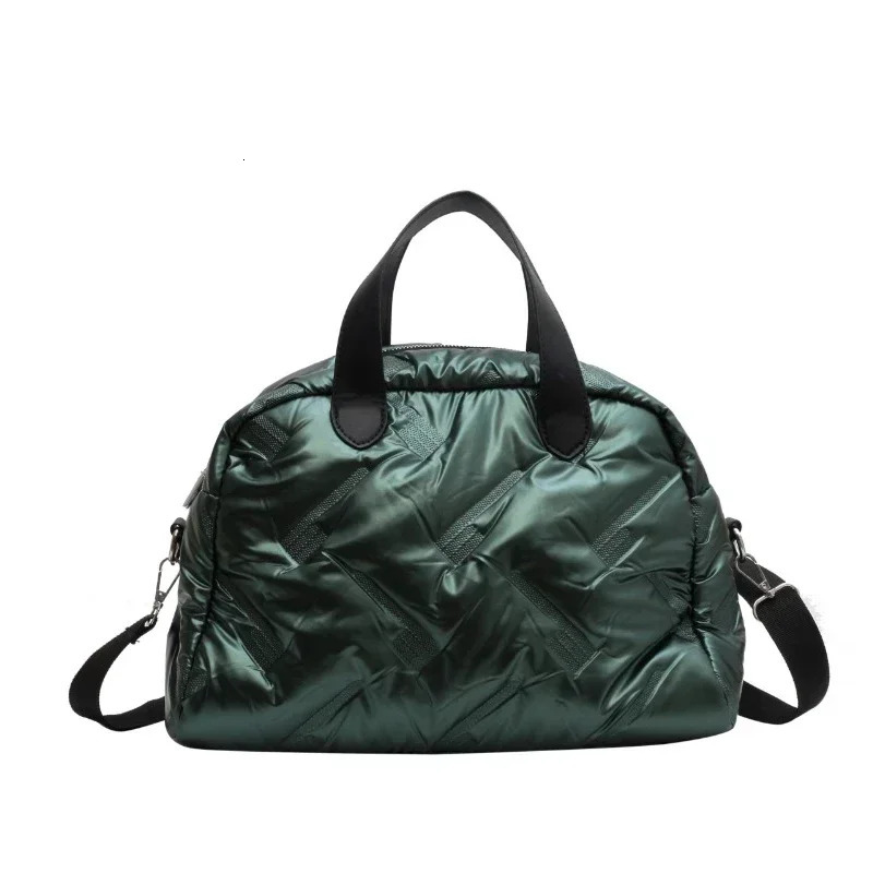 Women Winter Shoulder Bags Space Down Bags Cotton Padded Puffer Large Fashion CrossbodyBag Female Puffy Clutch Christmas Bag 251104