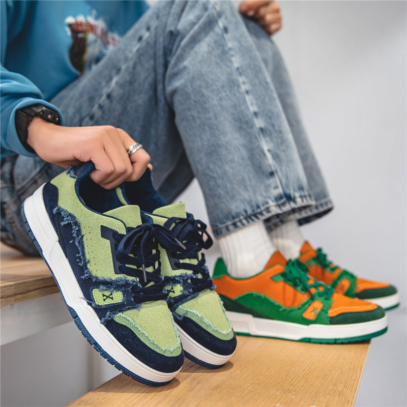 2025 New Arrival Frayed Edge Unisex Canvas Sneakers Low Top Trendy Lace-Up Shoes for Men Women Teens Outdoor Casual Streetwear Fashion size 37-44