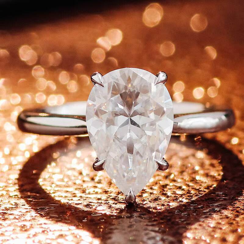 New Design Wedding Jewelry 925 Bling Custom Fine Jewelry Promise Natural Diamond Ring