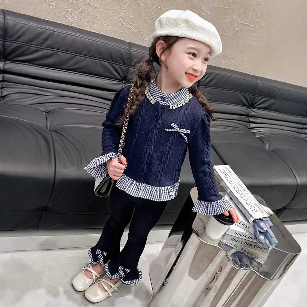 Toddler Girls 2-Piece Tweed Set - Chic Spring Autumn Outfit with Top and Skirt Baby Casual Elegant Style Baby Girl Clothes Y251105
