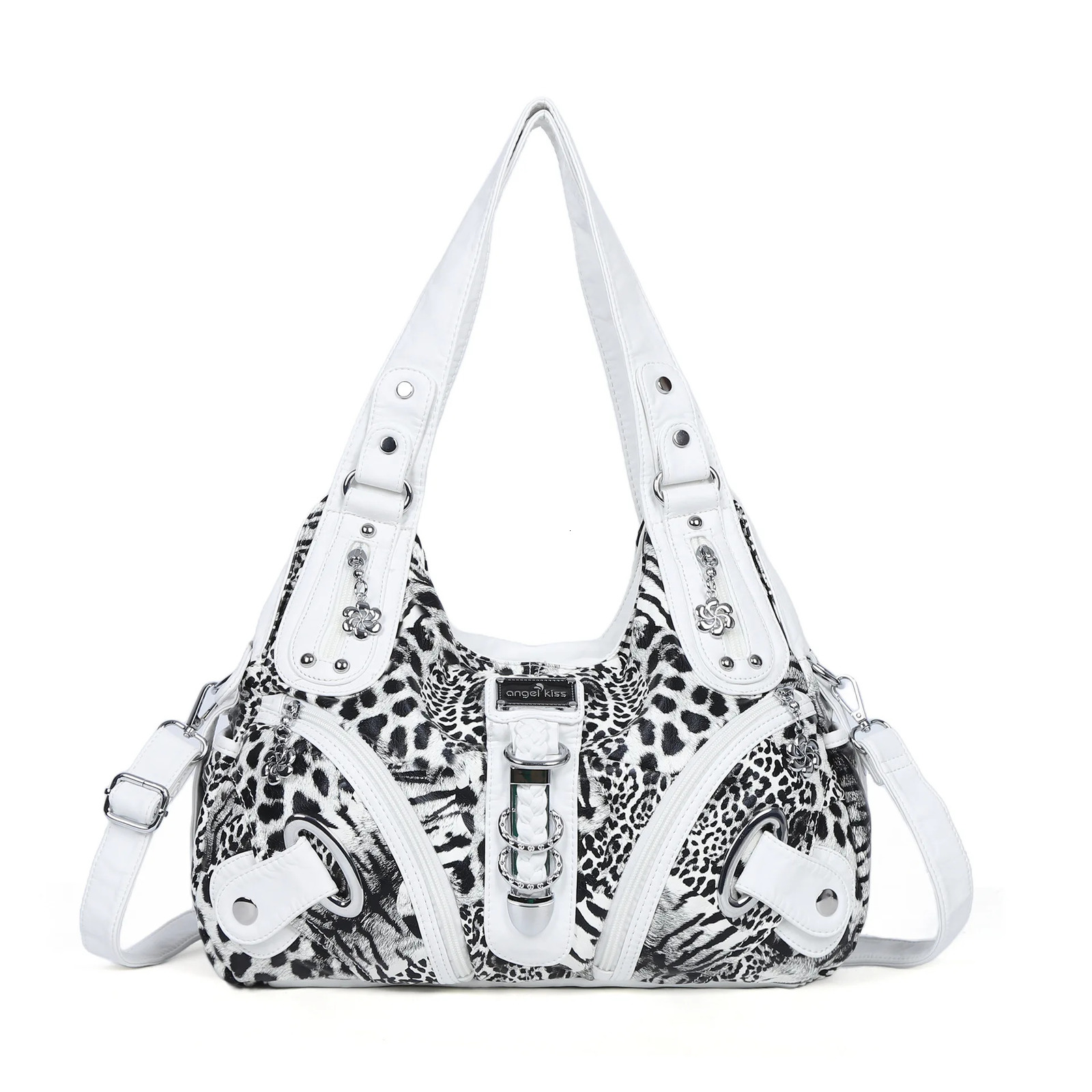 Angel kiss Women Handbags Leopard Shoulder Bag Tophandle Bag Fashion Satchel Dumpling Pack Shoulder Bag Large Tote Bag Purse 251031