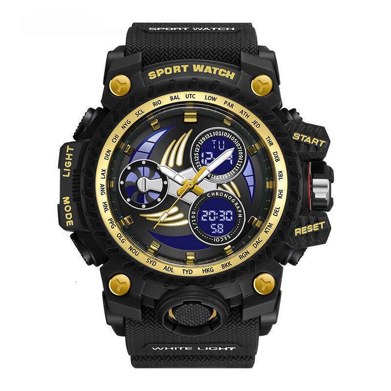 DHwatches Sanda Brand Youth Electronic Watch Luminous Waterproof Fashion Trend Alarm Clock Men's Wristwatch