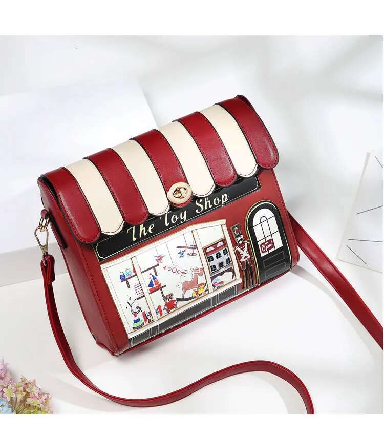 Designer Handbag For Fashion Beautiful House Shape Shoulder High Quality Women Crossbody Style Messenger Bag