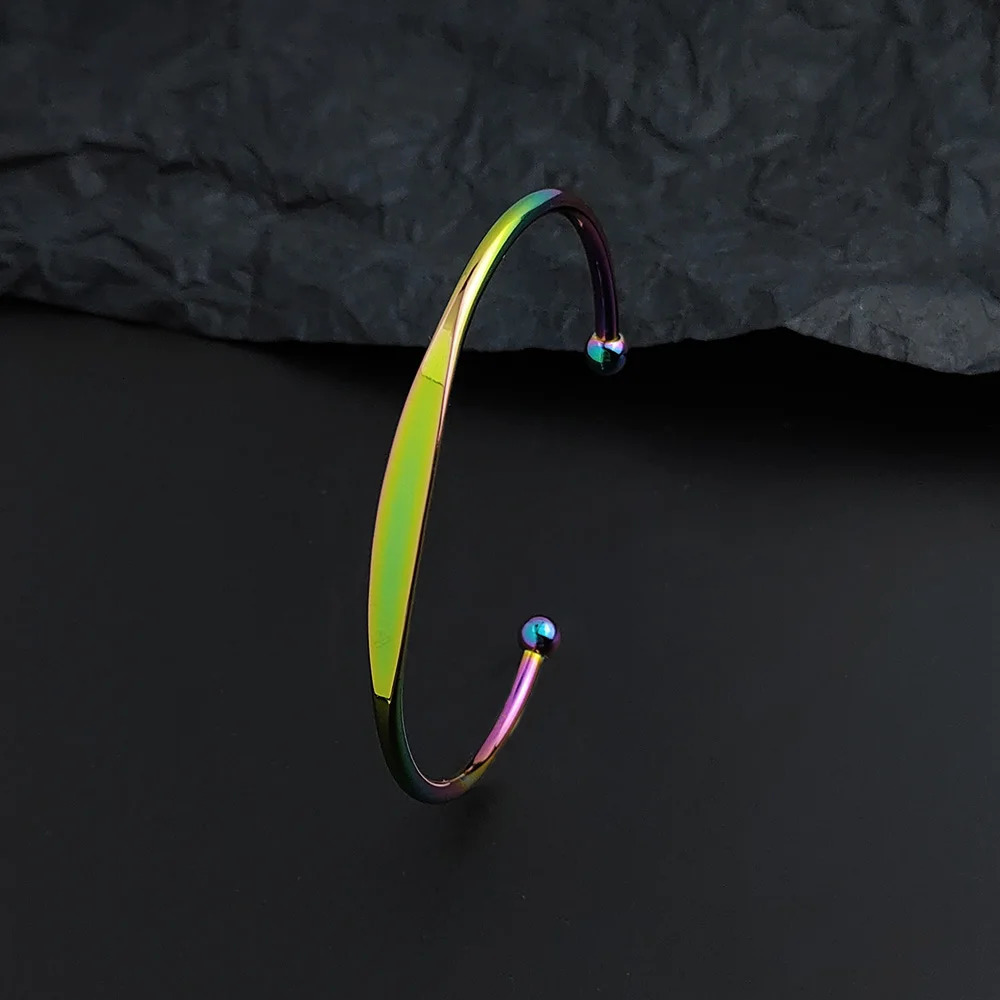 spherical colorful cshaped opening adjustable bracelet high quality gold plated womens bracelet wedding party jewelry 251031