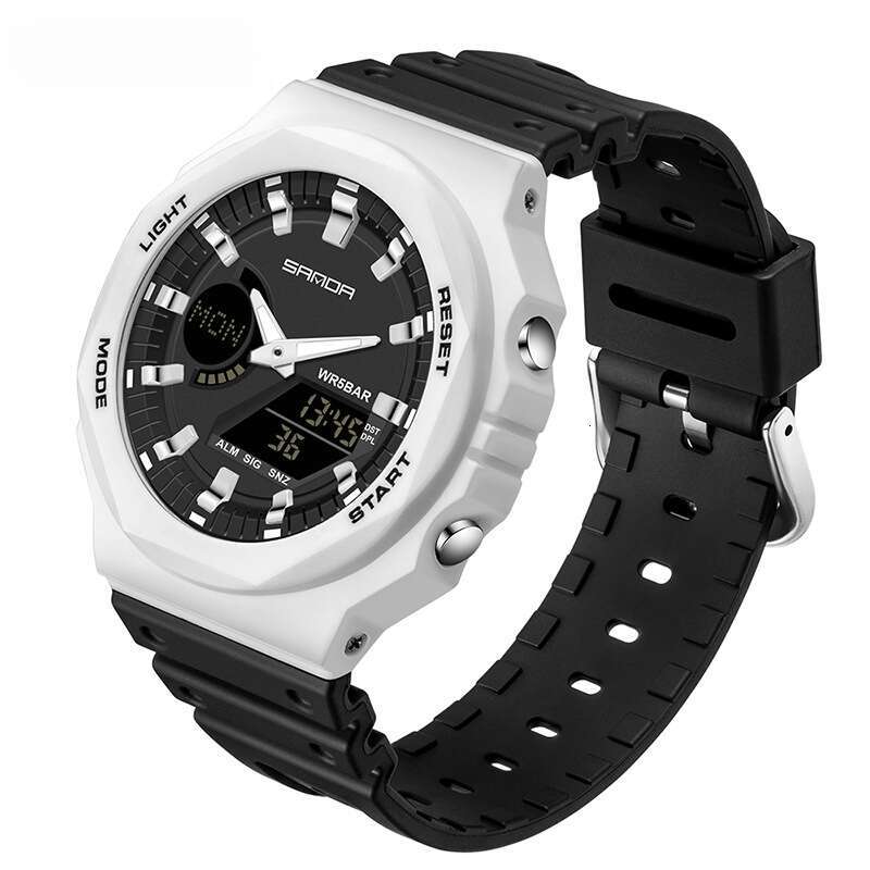 DHwatches Sanda Electronic TikTok Live Multi-Function Alarm Clock Waterproof Cool Junior High School Student Watch