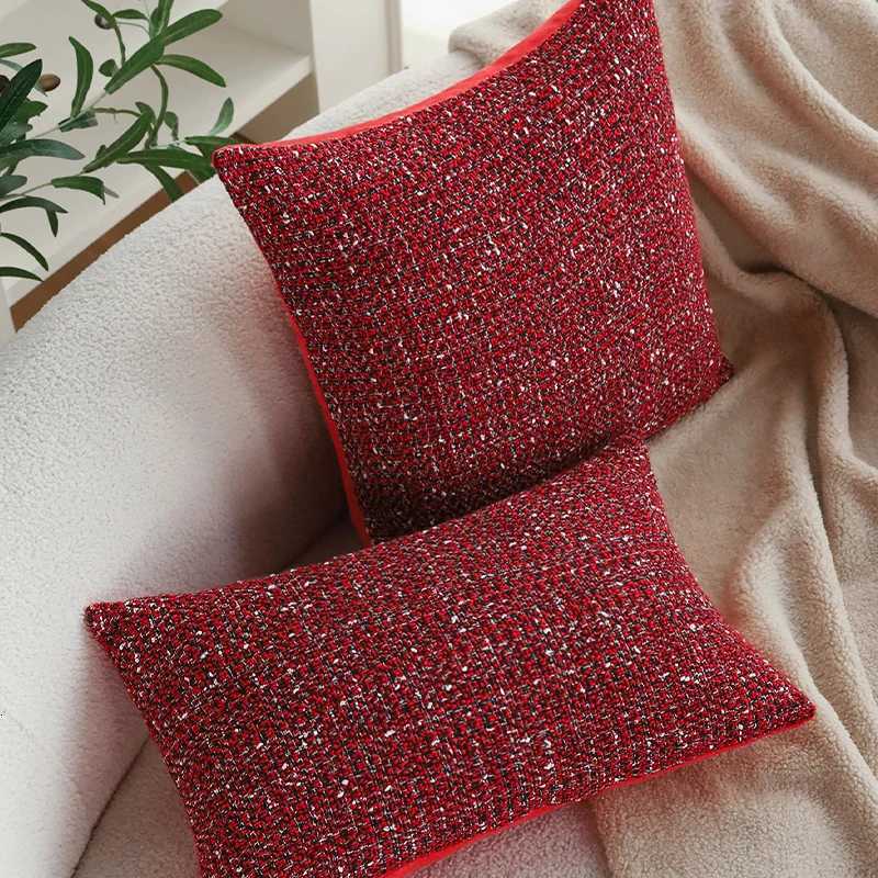 Christmas Cushion Cover Pillow Cover for Living Room SofaParty 30x50cm45x45cm Red Decorative Home Pillow Cover Y251105