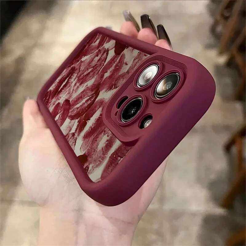 Moonlit Red wer Printed Phone for 15 Case IPhone 16e 11 13 12 14 16 Pro Max XR XS X 7 8 Plus Shockproof Cover