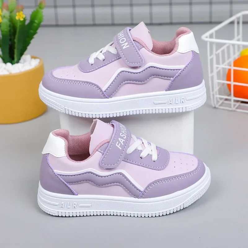 Girls Fashion Non-slip Sneakers Purple New Casual Shoes Students Running Shoes Kids Children Girls Breathable Outdoor ShoesT251105