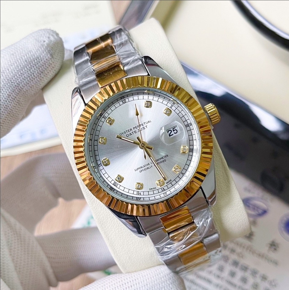 Top Quartz watch watch Brand WristWatches Men Movement Watches Automatic Date Watch classic wrist-watch Steel Strap